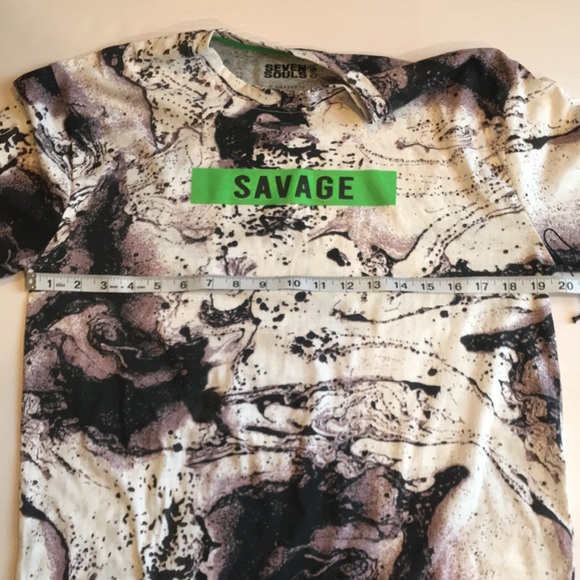 Seven Souls NWT “SAVAGE” Men Long Sleeve Tee Shirt Size Large. - Picture 12 of 16
